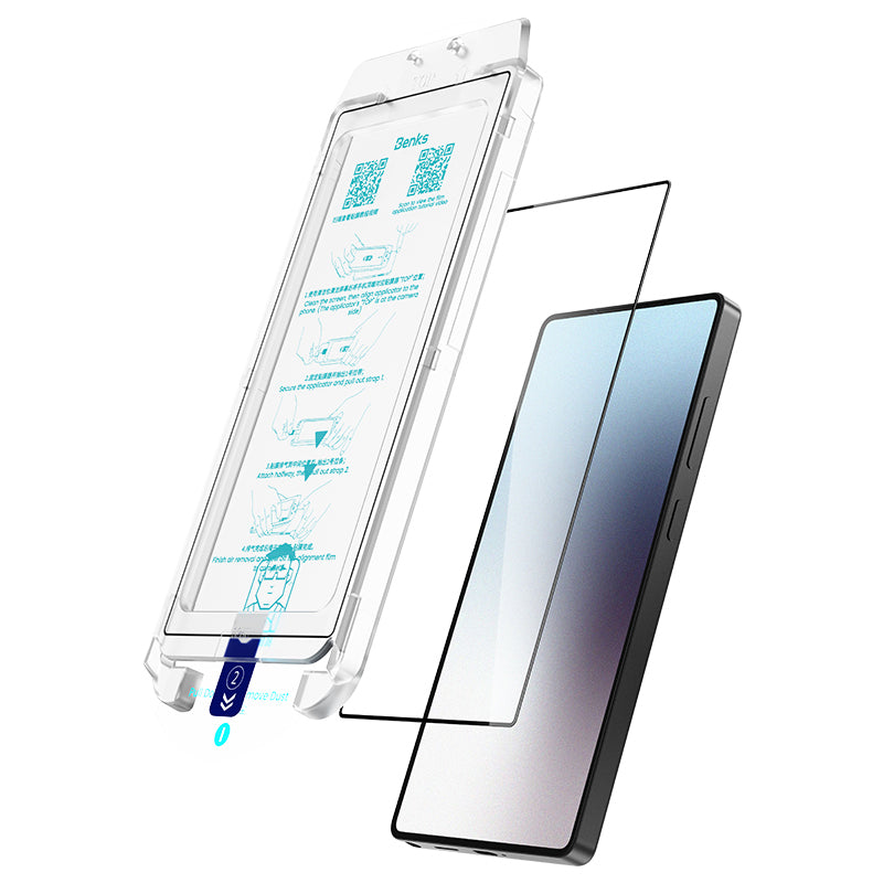 Benks Ultra Shield Galaxy S25 Ultra HD Ekran Koruyucu + Kolay Uygulama Aparatlı Benks Ultra Shield Galaxy S25 Ultra HD Ekran Koruyucu + Kolay Uygulama Aparatlı